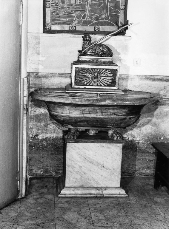 fonte battesimale - ambito romano (sec. XVIII)